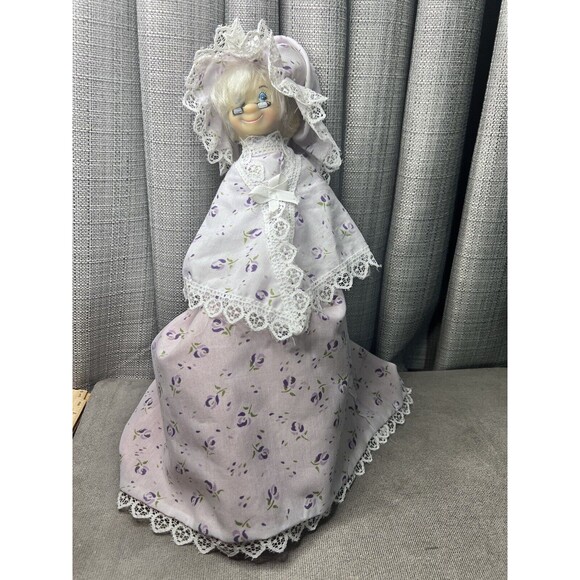 VTG 3 Dolls In 1 Little Red Riding Hood Grandma Wolf Handmade Doll 21 Inch - Picture 9 of 15